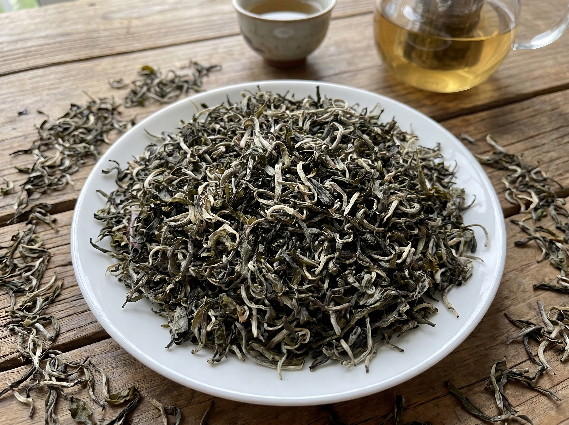 Shan Tuyet ancient tea leaves from Ha Giang highlands, Vietnam — wild-grown 200-year-old tea trees